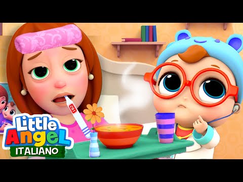 Oh No, La Mamma Non Sta Bene 😭💔 Cartoni Animati & Canzoni Bambini | Little Angel Italiano