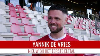 Screenshot van video Kennismaken met Yannik de Vries: "Ik ben een creatieve speler met een actie"