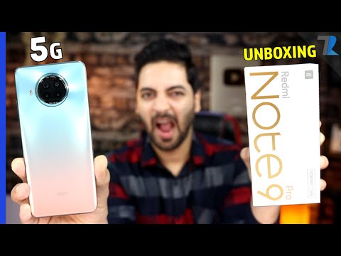 (ENGLISH) Redmi Note 9 Pro 5G🔥 - Unboxing & First Impressions😍 - SD 750G - 108MP Camera😲- 120Hz Display