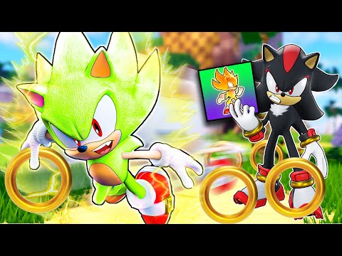 Becoming EVERY Super Sonic in Roblox WITH Sonic and Shadow!