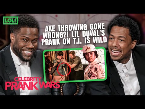 Lil Duval & T.I. Axe Throwing Gone Wrong | Celebrity Prank Wars | LOL! Network