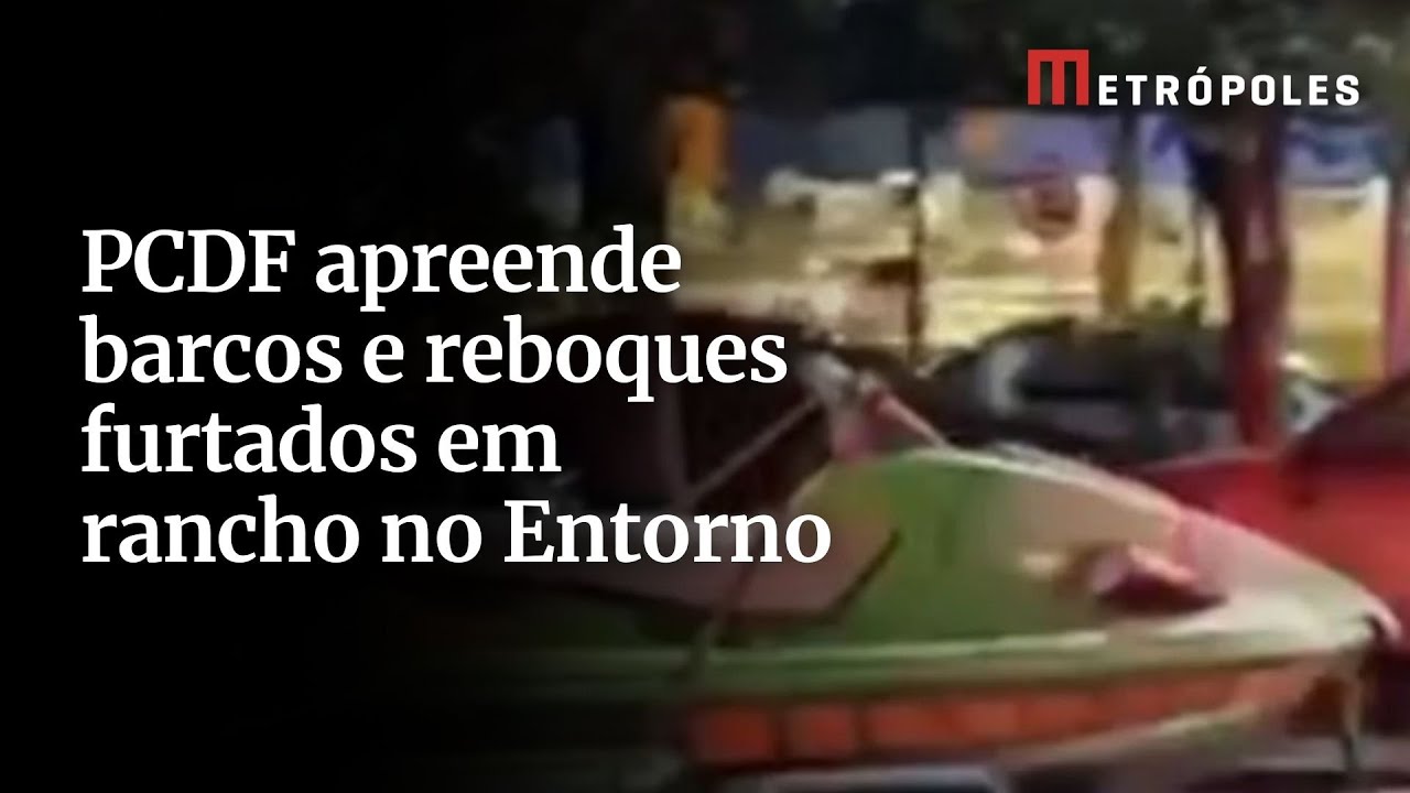 PCDF apreende embarcações furtadas em rancho no Goiás
