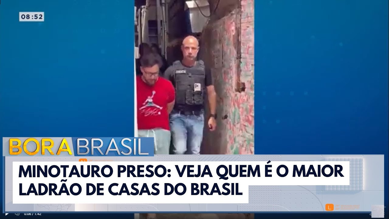 Minotauro preso: quem é o maior ladrão de casas do Brasil