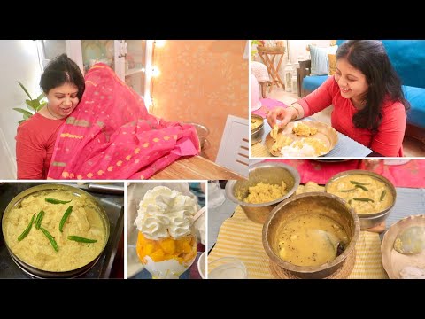 What A Beautiful Saree 🙂 I Made This Yummy 3 Recipe In 25 min Must Try Paneer Bhapa Recipe