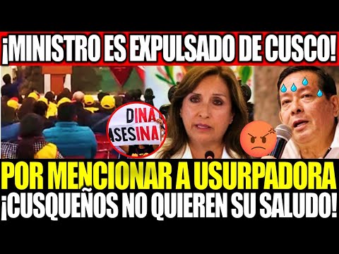 ¡MINISTRO ES PIFIADO EN CUSCO! CUSQUEÑOS NO QUISIERON SALUDO DE EL NI DE SU JEFA