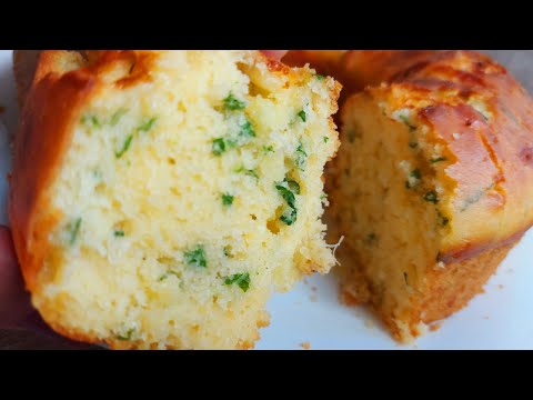 Só misture tudo e leve para Assar | BOLO SALGADO fofinho fácil e delicioso #bolo