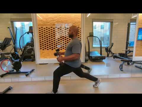 Workout Routines & Exercises: Lunge with Hammer Curl