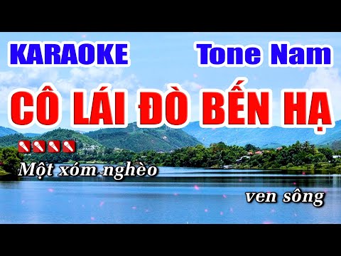 Cô Lái Đò Bến Hạ Karaoke Tone Nam Nhạc Sống Minh Công