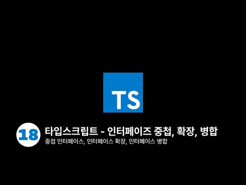 타입스크립트 - 인터페이스 중첩, 확장, 병합
