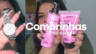 comprinhas + recebidos (produtos de unha, de pele, make e itens pra casa) ✨️