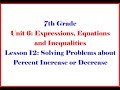 Calculating Discounts and Percentages