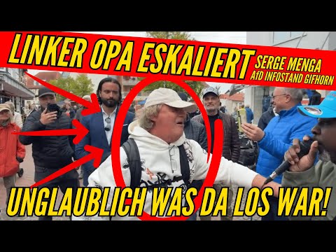 ‼️ GIFHORN ESKALIERT ‼️ Rede Serge Menga AfD Infostand