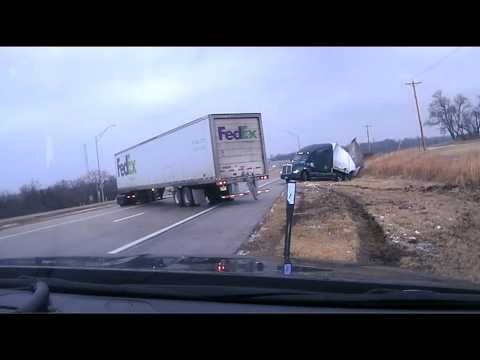 Trucks Slid on Icy and Wet Roads | Bikes & Cars in Semi’s Blind Spot | WTF Moments on the road