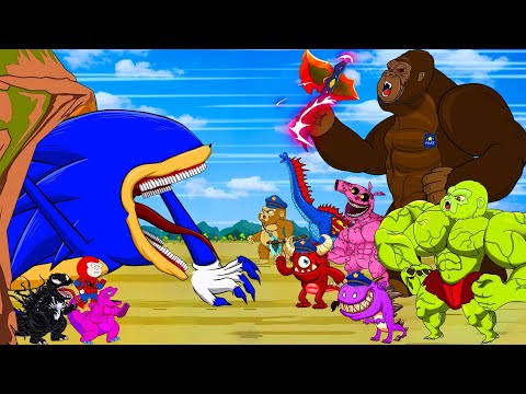 Rise of SHIN SONIC: GODZILLA X KONG: Monsterverse Who Will Win?EVOLUTION Animation!