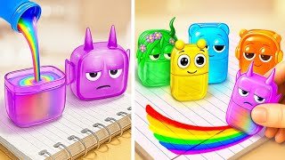 Marcadores Sprunki para la escuela 🖍 Aventuras en papel en el librojuego Sprunki