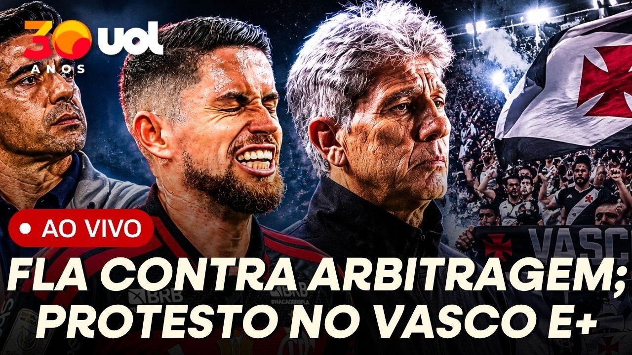 FLAMENGO PROTESTA CONTRA ARBITRAGEM; TORCIDA DO VASCO COBRA ELENCO NO CT; ABEL VIROU O JOGO? E+