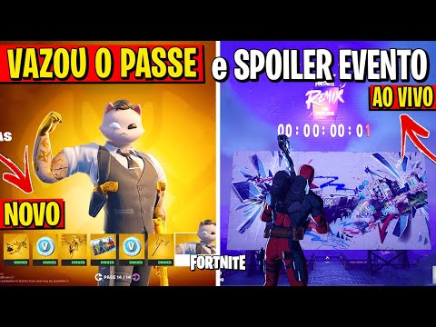 VAZOU TUDO! NOVAS SKINS FORTNITE REMIX PRELÚDIO e ASSISTIR EVENTO AO VIVO