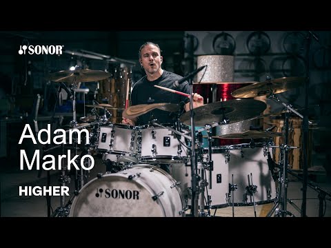 SONOR Artist Family: Adam Marko performs HIGHER (Kaltenecker-Marko) on all-new SQ1 Satin Pure White