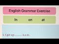 Prepositions for Time and Dates