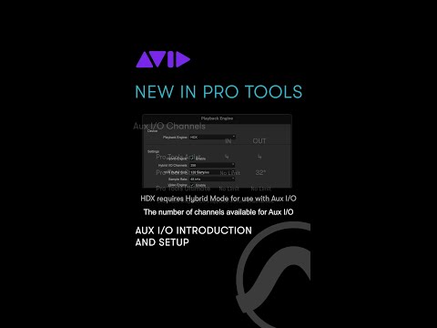 Learn how to quickly route audio in and out of Pro Tools with Aux I/O