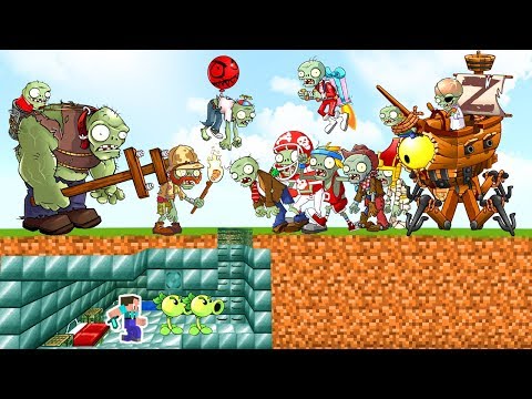 BASE SECRETA vs PLANTAS VS ZOMBIES en MINECRAFT 🛑 RETO de la BASE en MINECRAFT