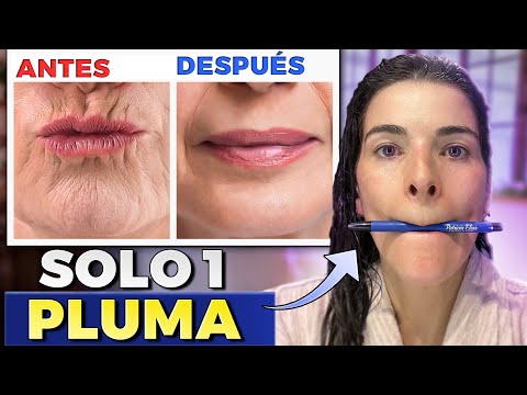 ¡ELIMINA LAS ARRUGAS DE LA BOCA usando 1 Bolígrafo en 30 segundos 🖊️!