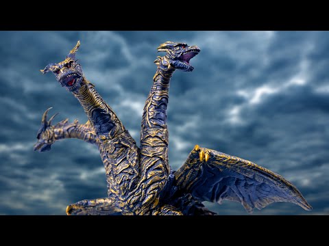 【伝説のソフビ】ムービーモンスターシリーズ カイザーギドラ 2004 当時品 ソフビ レビュー ゴジラファイナルウォーズ