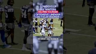 DEE WINTERS ✭ #COWBOYS MLB HELPING YOUNGER O-LINEMAN TYLER BOOKER! 🔥 #Highlights Smart Vets 👀 #NFL