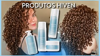 TESTEI A LINHA COMPLETA DE HIVEN - shampoo, máscara, condicionador e creme de pentear!