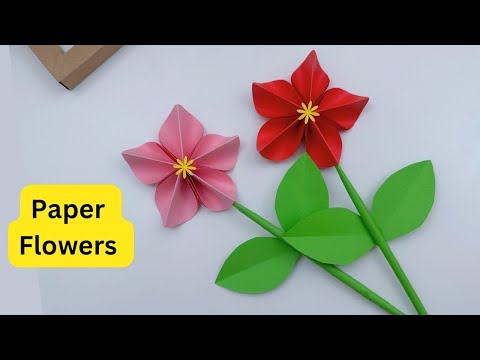 How To Make Easy Paper Flowers For Kids / Nursery Craft Ideas / Paper Craft Easy / KIDS crafts