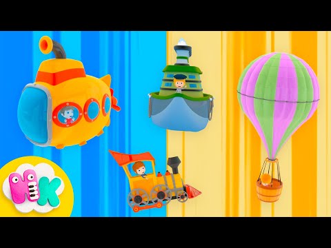 Os meios de transporte 🚂⛵️ Música Infantil | HeyKids em Português