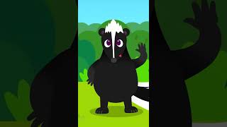 #shorts Skunk Finger Family 🦨 | Stinky Fun! | Nursery Rhymes for Kids | Nursery Rhymes & Kids Songs