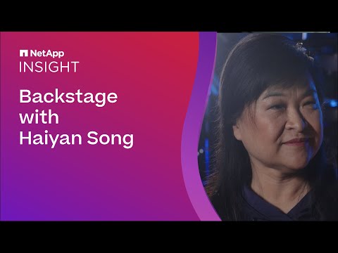 NetApp INSIGHT 2023: Backstage with Haiyan Song