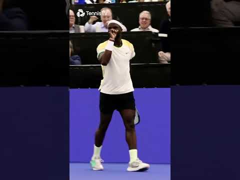 Frances Tiafoe Hits A Drop Shot With A Little Extra Sauce 👌