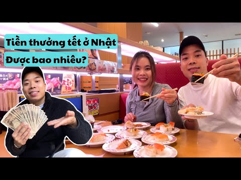 549 | Đi Nhận Tiền Thưởng Tết Ở Nhật Bản | Dẫn Vợ Đi Ăn Sushi Băng Chuyền Hải Sản | Đức Thư Vlogs