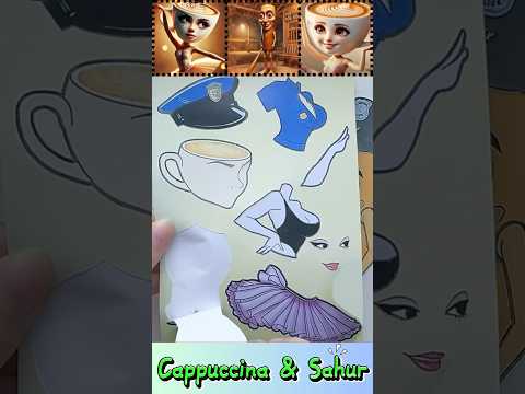 DIY Paper Sticker | Incredibox Sprunki Sinner Edition with Ballerina Cappuccina & Sahur | Chanmie TV