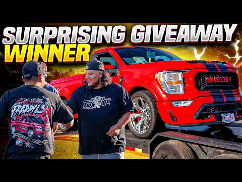Surprised The Giveaway Winner With This New Shelby Super Snake!! One Shirt Got Him This Truck‼️🤯