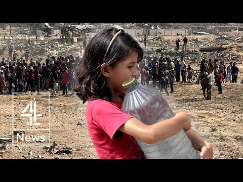 YouTube video thumbnail: Aid Groups Accuse Israel of ‘Weaponising Starvation’ in Gaza