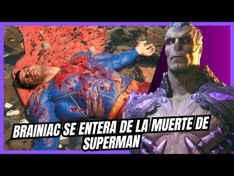 Brainiac se Entera de  la Muerte de Superman   Suicide Squad Kill The Justice League Español latino