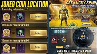 😍BGMI FREE JOKER VOICE PACK FOR ALL (COIN LOCATION?) | CSK LUCKY SPIN | DAILY SPECIAL BUNDLE CONCEPT