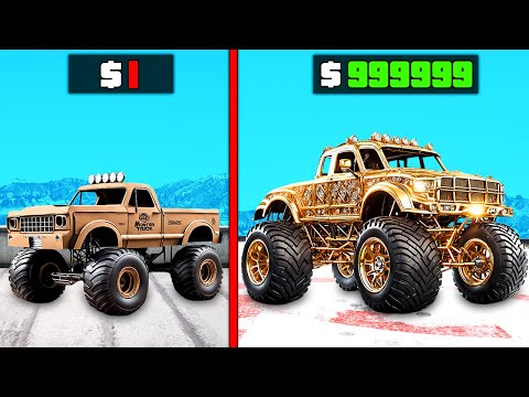 $1 to $1,000,000,000 MONSTER TRUCK in GTA 5