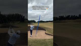 174 bunkers. Nelly and Charley showing you how it’s done at Royal Lytham & St Annes.