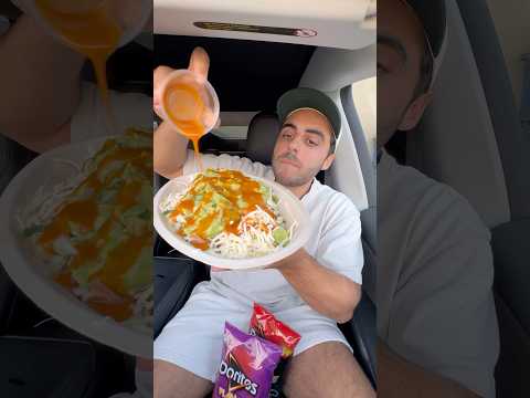 Trying the viral Chipotle Bowl and Hot Doritos combo