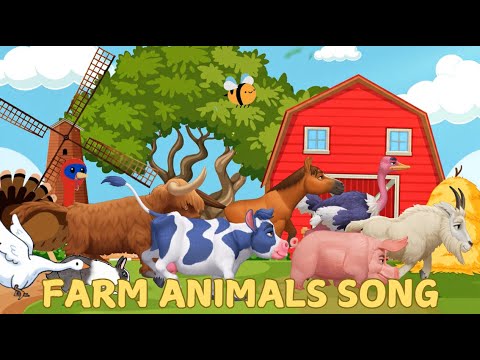 Farm Animal Sounds Song 🐴 Run & Go Animals with Joyful Sounds 🎵Best Learning Video Song for Toddlers