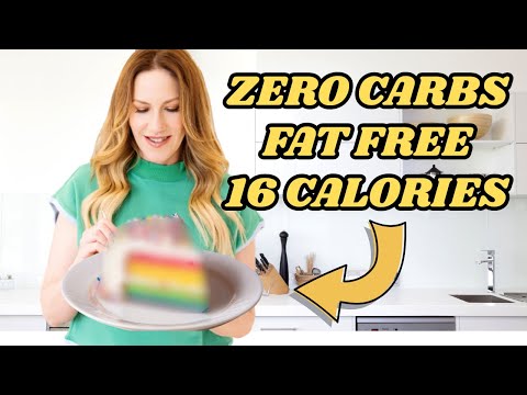 This 16 Calorie Cake HELPS with Weight Loss (Fat Free, Sugar Free)