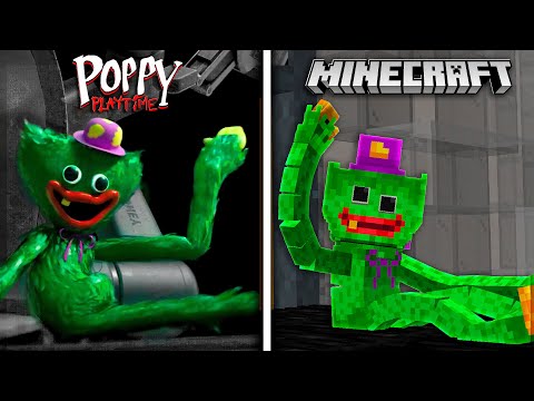 Criei CENAS de Poppy PlayTime da VIDA REAL no Minecraft