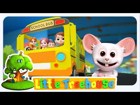 Wheels On The Bus - Learn Street Vehicles Cartoon Song for Kids