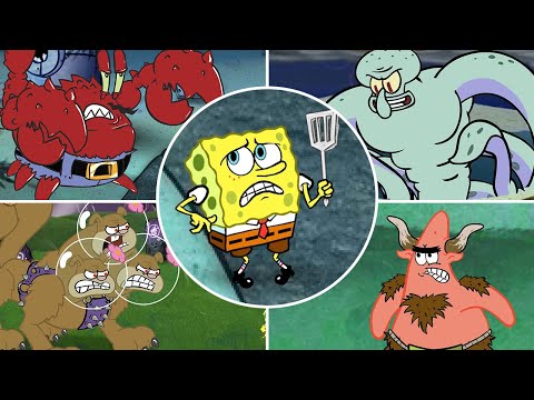 SpongeBob: Clash of Triton - All Bosses & Ending