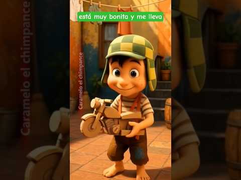 CHAVITO Y SU MOTO DE CARTON pero no se lo esperaba