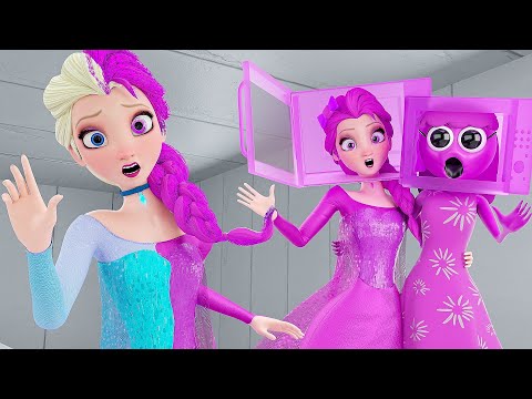 Elsa Frozen - Lily The Microwave Transformation!( Sprunki Incredibox Animation!)